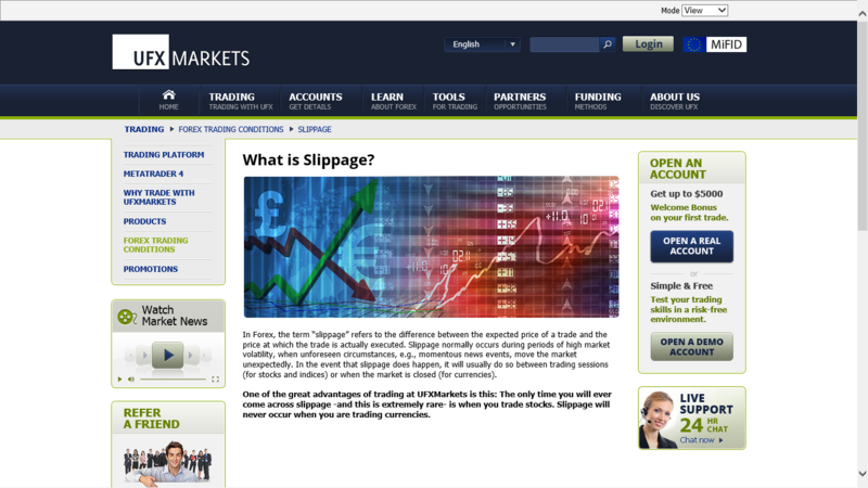 slippage forex wiki