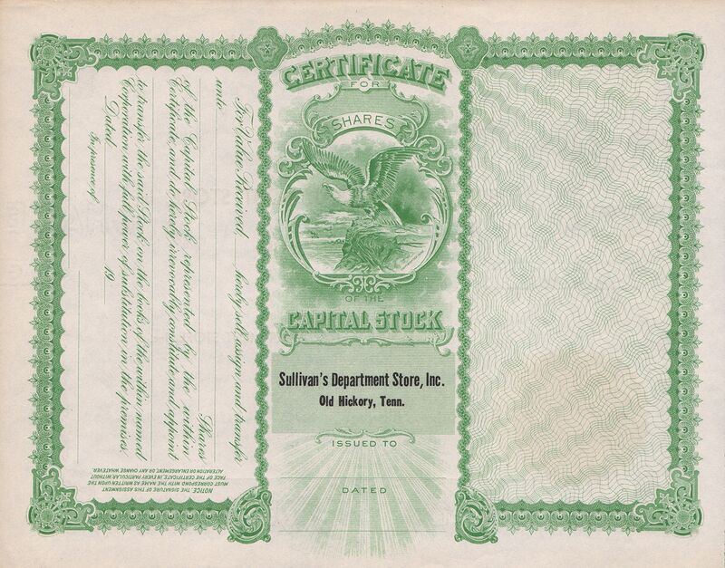 Sullivan's Department Store traderpedia