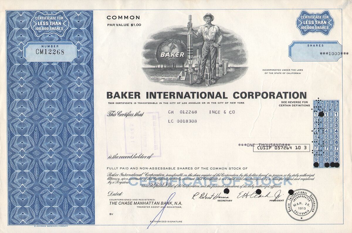 Baker International Corporation traderpedia