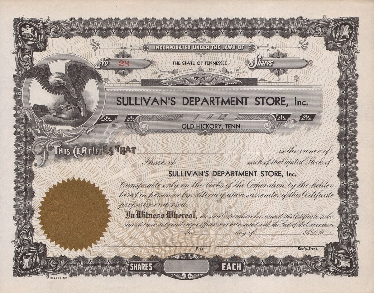 Sullivan's Department Store traderpedia